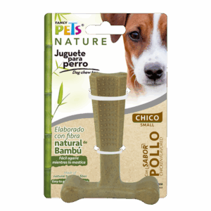 Juguete Hueso Bambu Plus de Pollo Chico